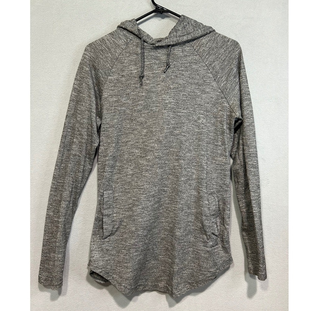 PacSun Hoodie Women Small Gray Scallop‎ Fit Pullover Lounge Lightweight casual